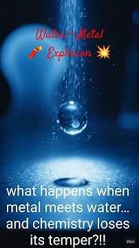 Alkali Metals meet Water | The Explosive Chemical Reactions #shorts #chemistry