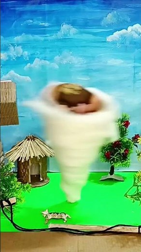 Tornado/ Cyclone working model for school project | Natural Disaster working model | Tornado model