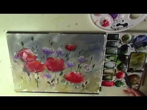 Hedwig's Art, Poppies and cornflowers