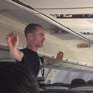 I hate when people do this on the plane *update- apparently this is no regular guy but X-Game Motocross champ Nate Adams. Let Nate know I say hi. 😂 | Angry Cops