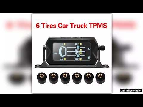 Solar Car RV Truck TPMS Tire Pressure Monitoring System With 46 External Sensors Wireless 180