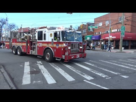 FDNY Tower Ladder 138 responding to a Automatic Alarm in a Multiple dwelling