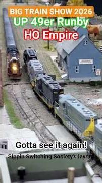 High Speed TRAIN UP 49er Streamliner Runs BIG TRAIN SHOW Johnson City TN Sippin Switching Society