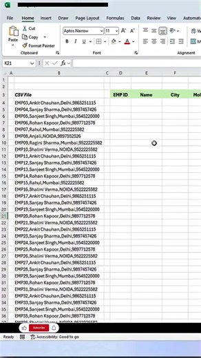 Peer Irfan Ahmed | Excel Guru 🇮🇳 India on Instagram: "Ms Excel में Text split Formula का Use कैसे करते हैं _ 💯 ✓👌"