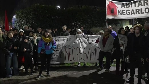 An ICE out protest is held ahead of the Winter Olympics opening ceremony in Milan, Italy. #Olympics #Milan #Italy #WinterOlympics #Protest #ICE Keep up with the latest news from the Winter Olympics: https://reut.rs/4tio3fq | Reuters