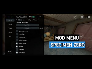 UNLOCK FOREST!!! SPECIMEN ZERO MOD MENU || ARI MX
