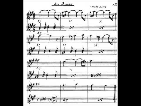 ALL BLUES Backing Track for ALTO SAX Eb