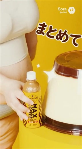 雑談たぬきスレ主(タマ)好物MAXコーヒー‪✕‬プッチンプリン #雑談たぬき #魂道組長
