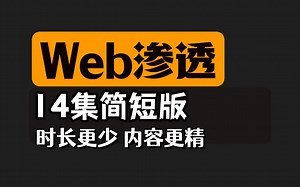 2025最新版网络安全Web渗透测试精讲视频教程，从入门到入狱（14集简短版）