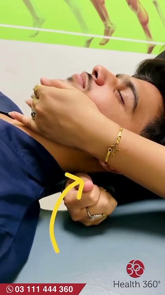 💆‍♀️Manual Cervical Traction at#Health360 #NeckPainRelief #CervicalTraction #Physiotherapy #PainFree