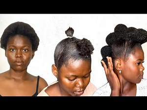 How to Faux Hawk Updo on Natural Hair.