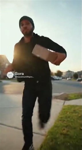 POV: Disrespect man steal a package from the door, run away