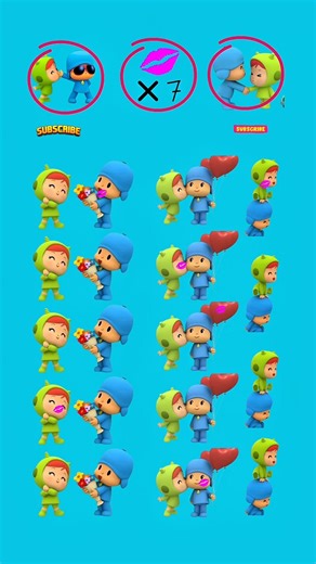 Find The Odd Pocoyo Dance Muevelou 129 #muevelo #pocoyo #dance #shortsvideo