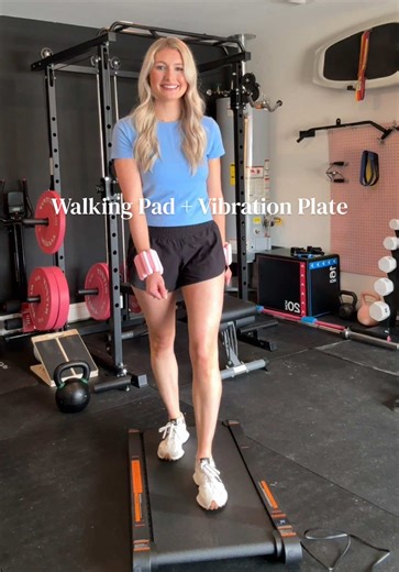 This walking pad vibration plate all in one has been such a game changer for busy days. It makes staying active so much easier! 🤍#walkingpad #vibrationplate