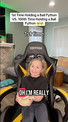 1st Time Holding a Ball Python VS. 100th Time!