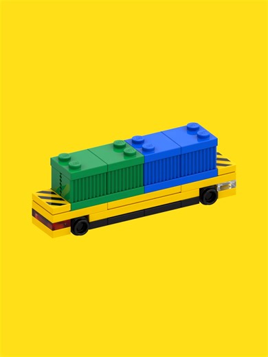 For the fourteenth day of Micro March 2026, build a micro-scaled LEGO AGV! These things are the backbone of most modern day container terminals as they help transport goods around the terminals where their needed for their next trip. #lego #bobbybrix #truck #legobuild #agv