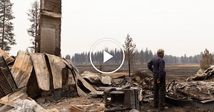 Bootleg Fire Victim Tours Remains of Burned Home