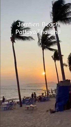 Jomtien Beach in Pattaya Thailand #thailand #pattaya #gulfofthailand #bangkok #travel #beach