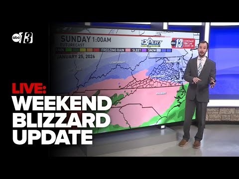 LIVE: Meteorologist with an update on the winter blizzard