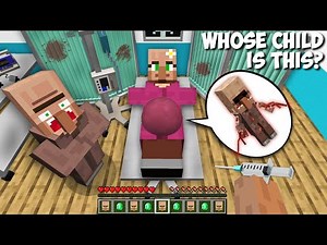 Nobody knew BUT THIS VILLAGER GIRL IS PREGNANT WITH SCARY MUTANT VILLAGER in Minecraft ! WHAT ???