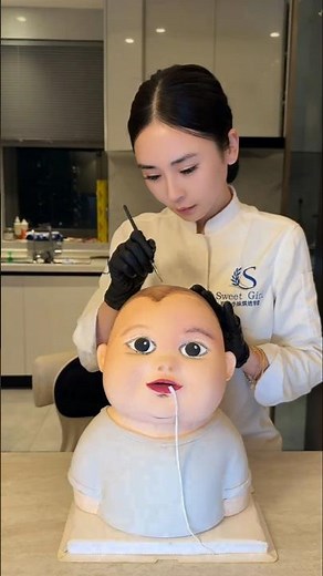 Realistic Baby Face Cake Making 😱 | Hyper Realistic Cake Art Tutorial 🎂 #realisticcake #cakeart
