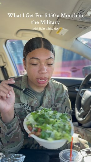 Part 82 | What I Get For $450 a Month In the Military * #dfac #food #lunchbreak #chipotle #whatieatinaday | Antonia Lopez