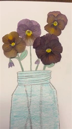 Making a Pressed Pansy Card