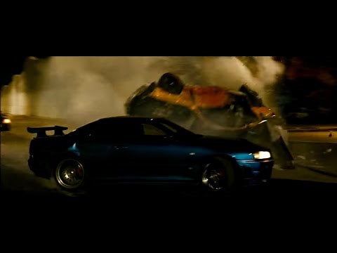 ワイルドスピードMAX R34 GT-R vs シボレー・シェベルSS レースシーン