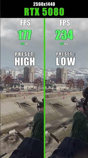 1440p - FidelityFX CAS | high - low | Warzone - Verdansk 2025 - RTX 5080 PC #rtx5080
