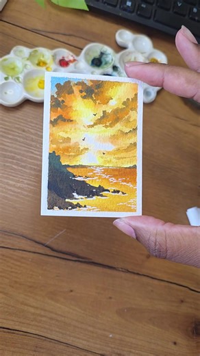 Watercolor Landscape Speedpaint Process