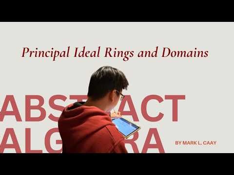 Principle Ideal Rings and Domains