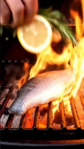 The Ultimate Fire-Grilled Sea Bass! 🐟🍋🔥