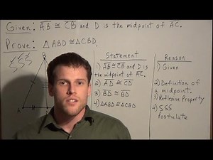 Triangle Congruence by SSS - Triangle Proofs