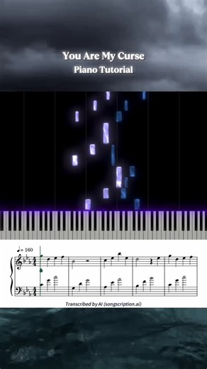 Songscription.ai | You Are My Curse - Piano Tutorial & Sheet Music #nyamura #ピアノ #pianocover #피아노 #youaremycurseピアノ #emotional #fyp | Instagram