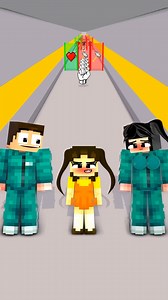 3.5M views · 47K reactions | New PUNCH RUN Challenge - Help Herobrine and Sadako Protect Squid Game Doll! | Reel Minecraft animation | Facebook