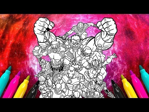 MARVEL NOW Avengers Epic Collection Coloring SET | Super Heroes Coloring