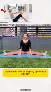 290 reactions · 22 shares | Today I’m showing you how to safely and quickly open into side splits—no more wasting time with ineffective stretches! #SideSplits #FlexibilityTraining #YogaForWomen #StretchSmart #MobilityMatters #SplitsJourney #GentleStretching #YogaTips #MiddleSplitGoals #WomenOver40Fitness | TaiChi With Mom | Facebook