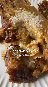 Who needs plain banana bread when you have this cinnamon crunch version? This bread is moist, packed with banana flavor, and topped with a heavenly cinnamon sugar streusel. https://organicallyaddison.com/cinnamon-crunch-banana-bread/ #organicallyaddison #bananabread #cinnamon #breakfast #breakfasttime #breakfastideas #baking #bakinglove #bakingfromscratch | Organically Addison