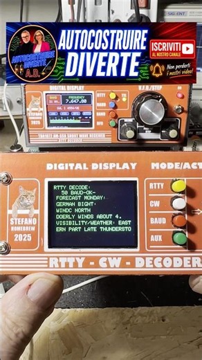 Decoder facile da costruire per ricezione RTTY con Arduino Nano #diy #radio