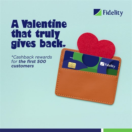 Heart to Cart is still on! 💚🛒 This season, spend and get a little love back. Use your Fidelity Debit Card for a single ₦100,000 transaction and get ₦5,000 cashback. Yes, your bank is returning the energy 😉 But don’t snooze, it’s for the first 500 customers only. Valid till 20th February 2026. Visit the link in our bio or Click here 👉🏽 https://www.fidelitybank.ng/heart-to-cart/ to learn more. #Heart2Cart #WeAreFidelity #TheLifestyleBank #FidelityHeart2Cart2026 | Fidelity Bank Plc