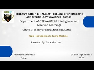 Introduction to Turing Machine