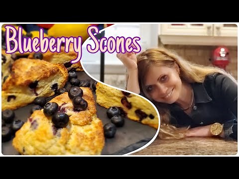 How To Make The PERFECT Blueberry Scones with Special Glaze Easy Recipe
