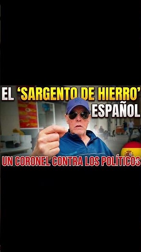The Spanish "Iron Sergeant" puts politicians in their place 🇪🇸 #shorts