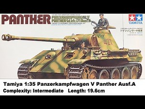 Tamiya 1:35 Panther PanzerKampfwagen V Ausf.A Kit Review