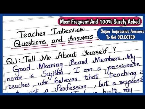 Teacher Interview Questions And Answers | Teacher Interview Questions| Demo class Teacher Interview