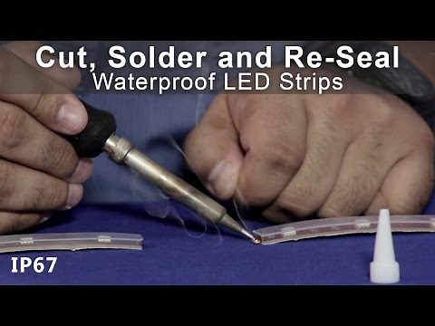 IP67 LED Strips Solder Cut and Re-Seal