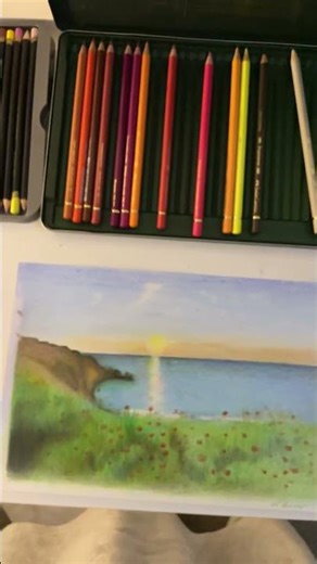 My first time using coloured pencils. How is it? #pencil #fypage #drawing