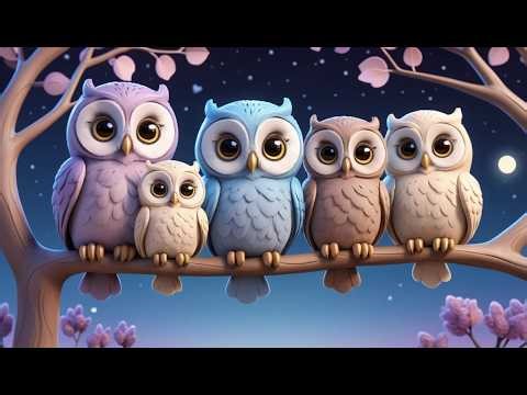 Fünf kleine Eulen ululululu 🦉 | Schönes Tierlied & Schlaflied für Kinder