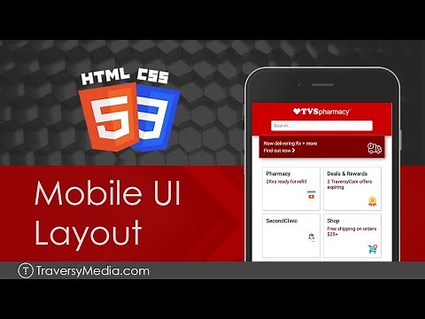 HTML & CSS Mobile UI Layout | CVS Clone