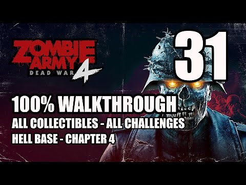 ZOMBIE ARMY 4: DEAD WAR - 100% Walkthrough 31 - Hell Base Chapter 4